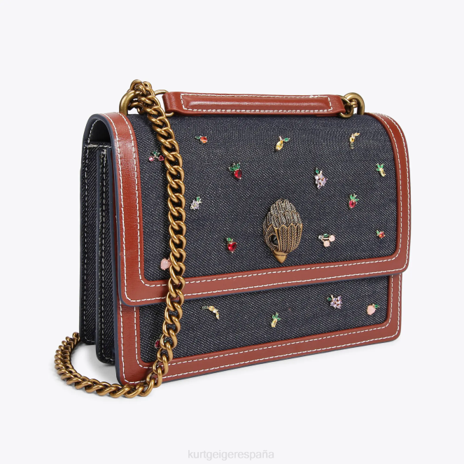 Kurt Geiger mujer bandolera londres shoreditch 2LPR121 | bolsas azul otro